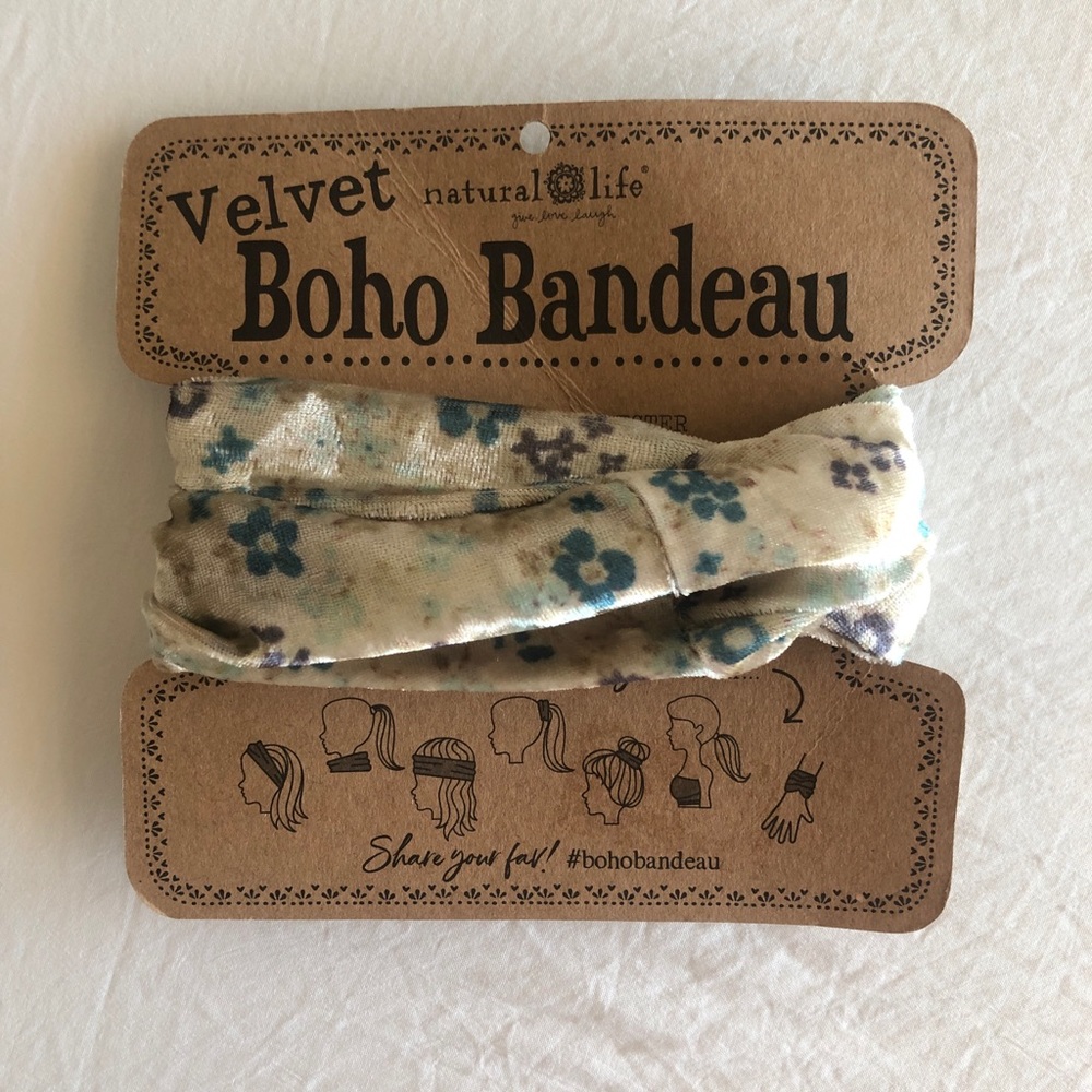 The Natural Life. Velvet Boho Bandeau NWT